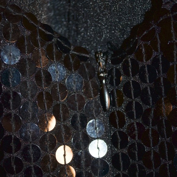 Black Sequin Cocktail Dress - Picture 6 of 7